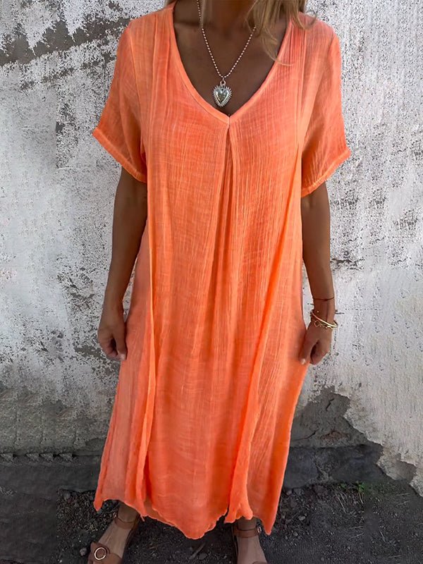 Enola™  Chic V-Neck Dress