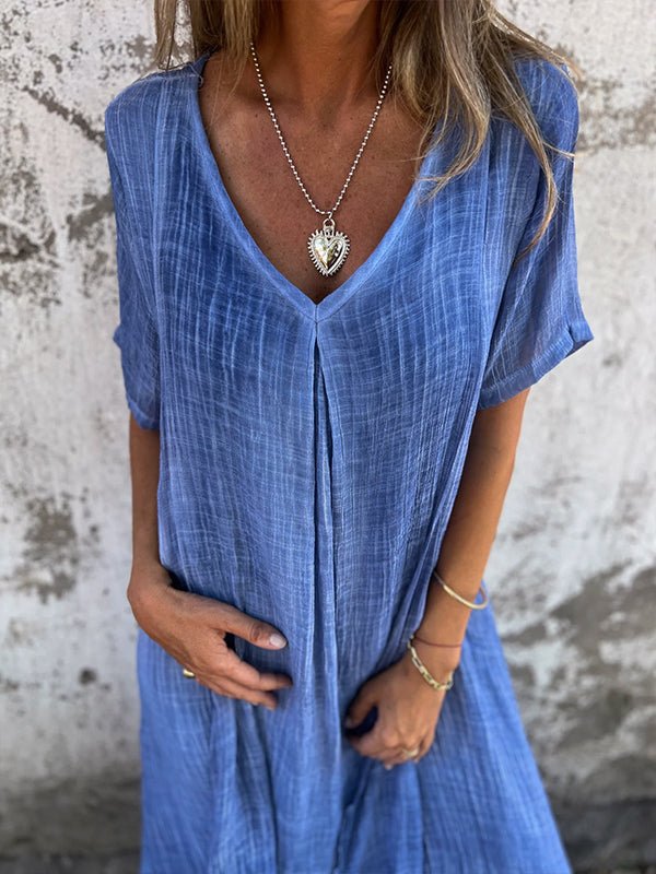 Enola™  Chic V-Neck Dress