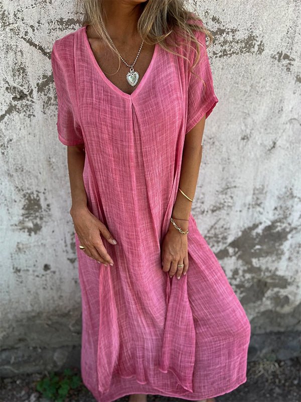 Enola™  Chic V-Neck Dress