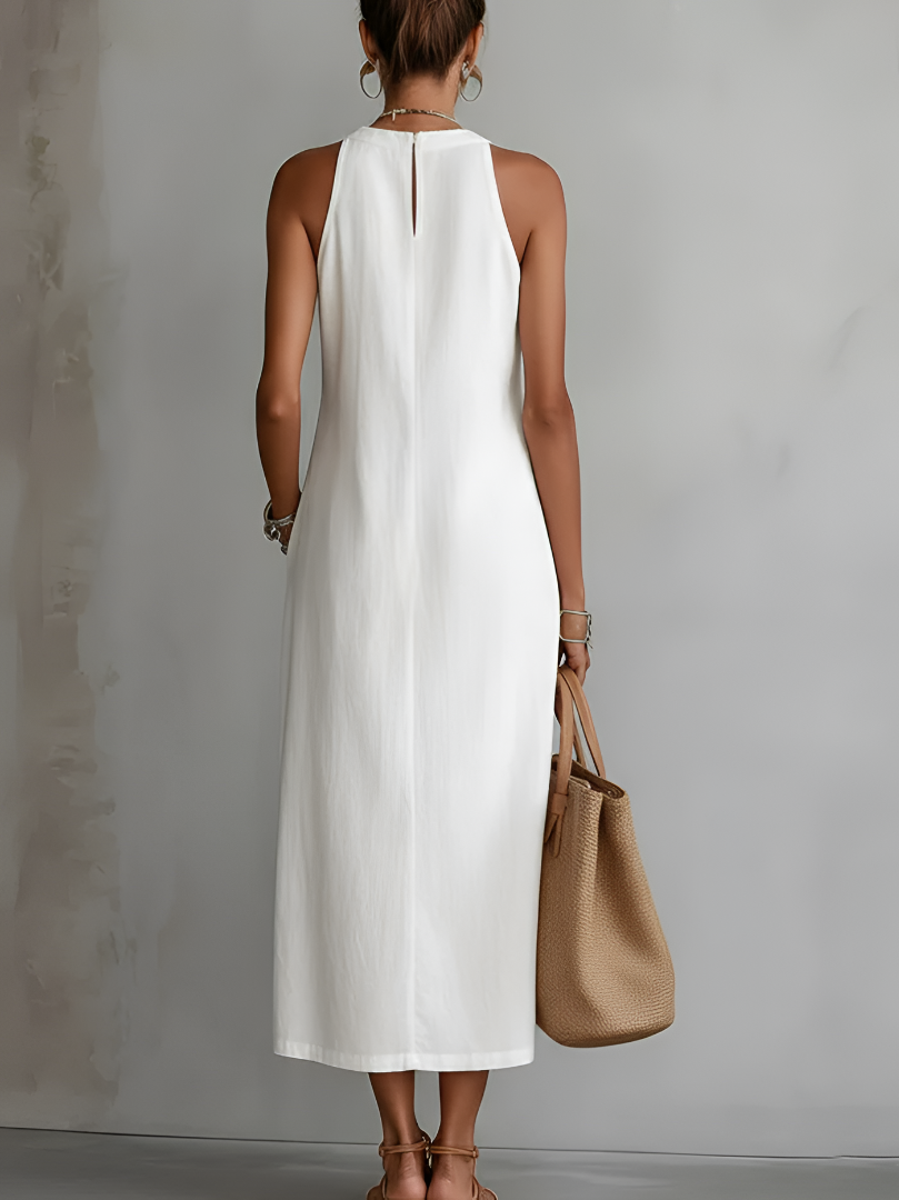 Adara™ Lace Detail Midi Dress