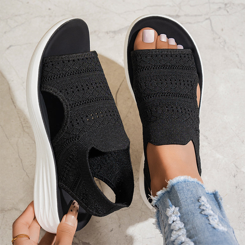 Nina™ Breathable Knit Platform Sandals