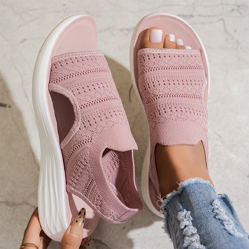 Nina™ Breathable Knit Platform Sandals