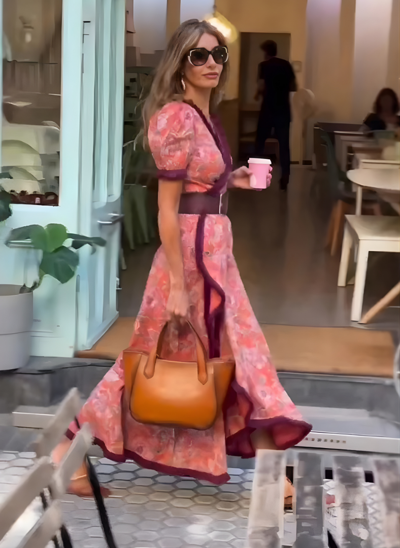 Angel™ Elegant Puff-Sleeve Maxi Dress