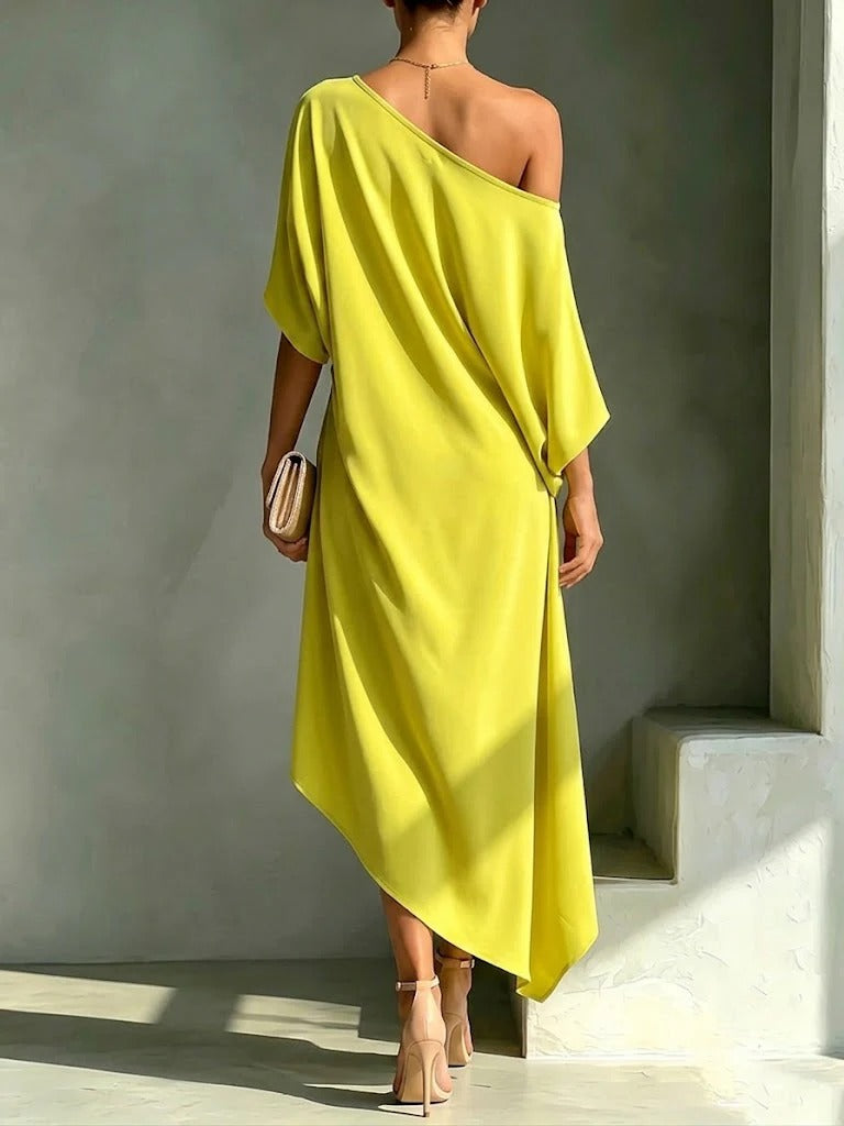 Lana™ Elegant Asymmetrical Midi Dress